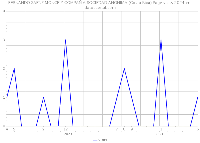 FERNANDO SAENZ MONGE Y COMPAŃIA SOCIEDAD ANONIMA (Costa Rica) Page visits 2024 