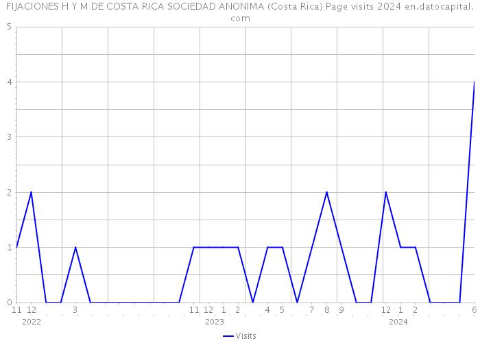 FIJACIONES H Y M DE COSTA RICA SOCIEDAD ANONIMA (Costa Rica) Page visits 2024 