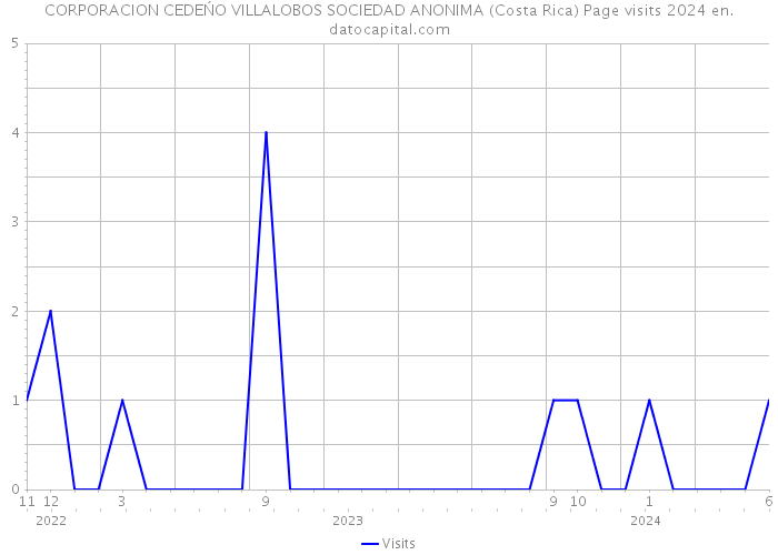 CORPORACION CEDEŃO VILLALOBOS SOCIEDAD ANONIMA (Costa Rica) Page visits 2024 