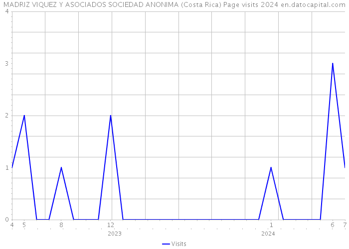 MADRIZ VIQUEZ Y ASOCIADOS SOCIEDAD ANONIMA (Costa Rica) Page visits 2024 