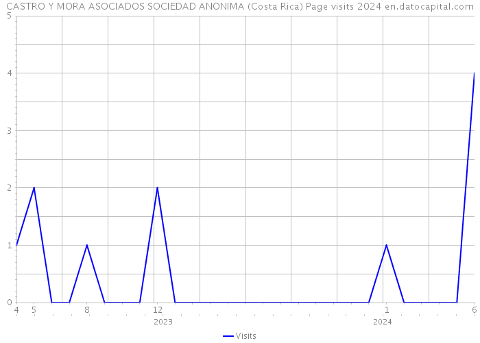 CASTRO Y MORA ASOCIADOS SOCIEDAD ANONIMA (Costa Rica) Page visits 2024 