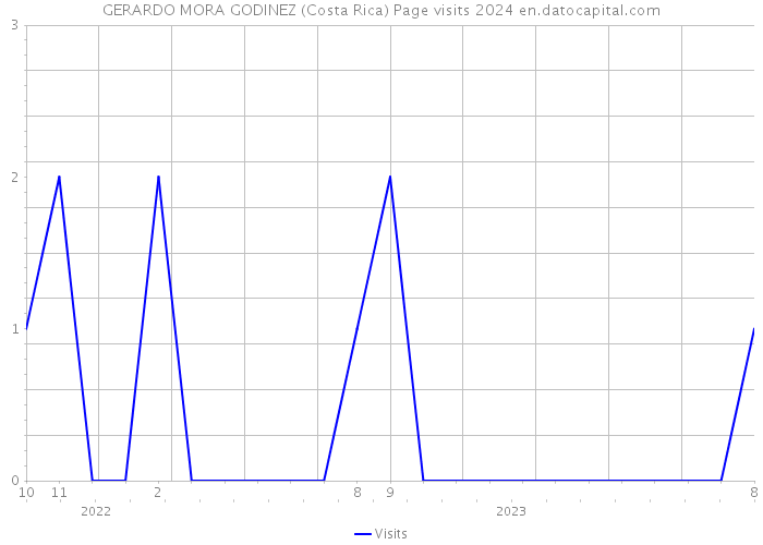 GERARDO MORA GODINEZ (Costa Rica) Page visits 2024 