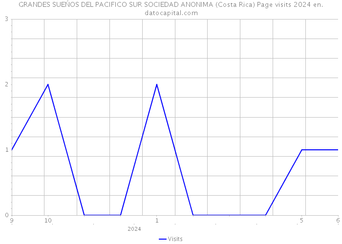 GRANDES SUEŃOS DEL PACIFICO SUR SOCIEDAD ANONIMA (Costa Rica) Page visits 2024 