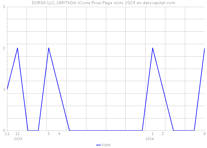 DORSA LLC, LIMITADA (Costa Rica) Page visits 2024 
