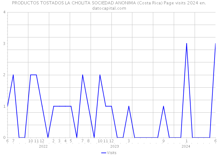 PRODUCTOS TOSTADOS LA CHOLITA SOCIEDAD ANONIMA (Costa Rica) Page visits 2024 