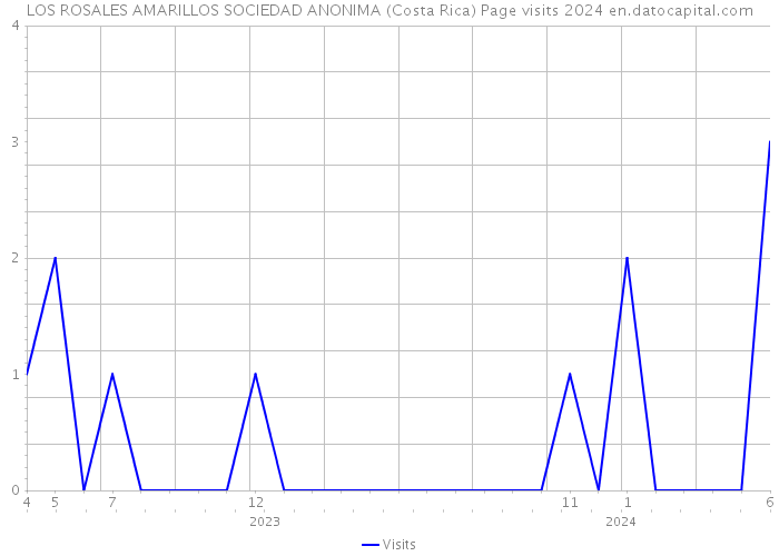 LOS ROSALES AMARILLOS SOCIEDAD ANONIMA (Costa Rica) Page visits 2024 
