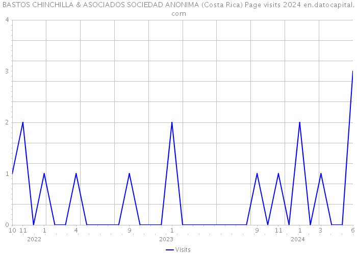 BASTOS CHINCHILLA & ASOCIADOS SOCIEDAD ANONIMA (Costa Rica) Page visits 2024 
