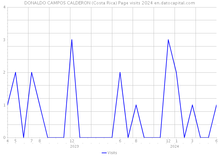 DONALDO CAMPOS CALDERON (Costa Rica) Page visits 2024 