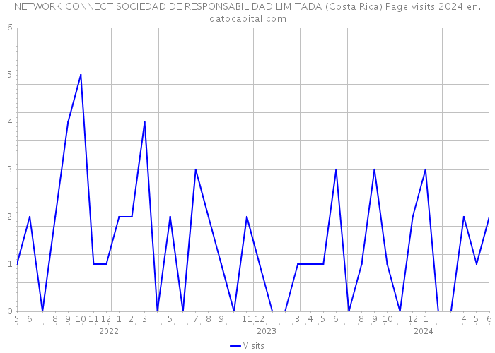 NETWORK CONNECT SOCIEDAD DE RESPONSABILIDAD LIMITADA (Costa Rica) Page visits 2024 