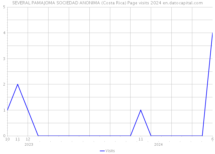 SEVERAL PAMAJOMA SOCIEDAD ANONIMA (Costa Rica) Page visits 2024 