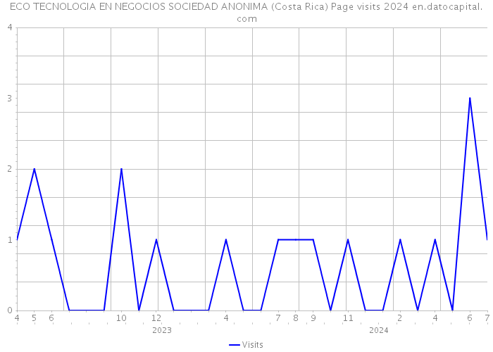 ECO TECNOLOGIA EN NEGOCIOS SOCIEDAD ANONIMA (Costa Rica) Page visits 2024 