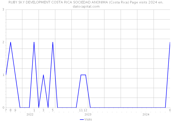 RUBY SKY DEVELOPMENT COSTA RICA SOCIEDAD ANONIMA (Costa Rica) Page visits 2024 