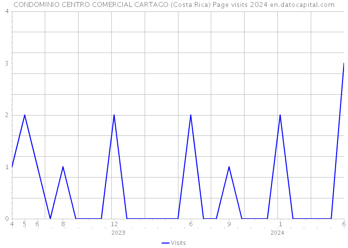 CONDOMINIO CENTRO COMERCIAL CARTAGO (Costa Rica) Page visits 2024 