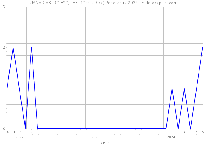 LUANA CASTRO ESQUIVEL (Costa Rica) Page visits 2024 