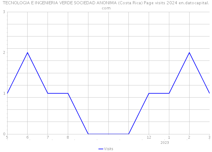 TECNOLOGIA E INGENIERIA VERDE SOCIEDAD ANONIMA (Costa Rica) Page visits 2024 