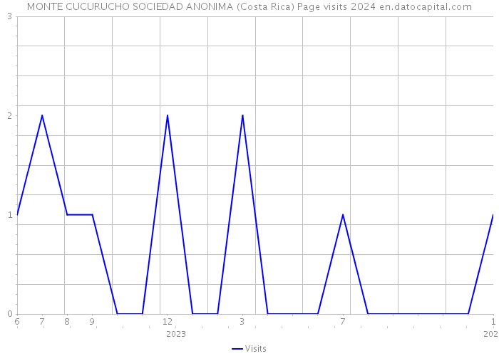 MONTE CUCURUCHO SOCIEDAD ANONIMA (Costa Rica) Page visits 2024 