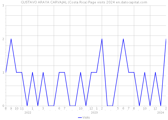 GUSTAVO ARAYA CARVAJAL (Costa Rica) Page visits 2024 