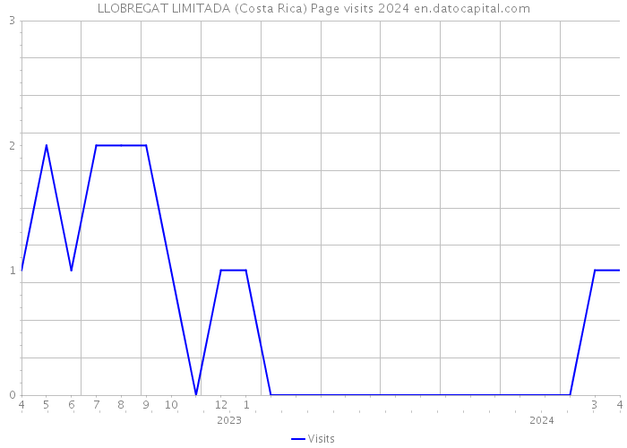LLOBREGAT LIMITADA (Costa Rica) Page visits 2024 