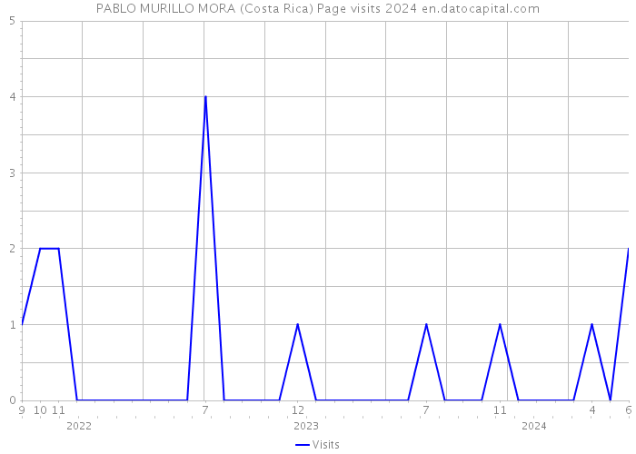 PABLO MURILLO MORA (Costa Rica) Page visits 2024 