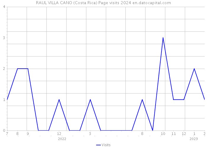 RAUL VILLA CANO (Costa Rica) Page visits 2024 