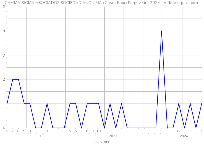 GAMMA SIGMA ASOCIADOS SOCIEDAD ANONIMA (Costa Rica) Page visits 2024 