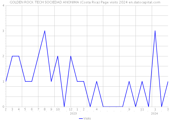 GOLDEN ROCK TECH SOCIEDAD ANONIMA (Costa Rica) Page visits 2024 