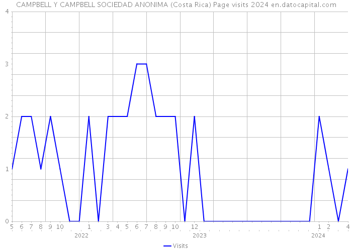 CAMPBELL Y CAMPBELL SOCIEDAD ANONIMA (Costa Rica) Page visits 2024 