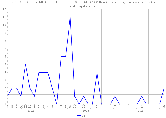 SERVICIOS DE SEGURIDAD GENESIS SSG SOCIEDAD ANONIMA (Costa Rica) Page visits 2024 
