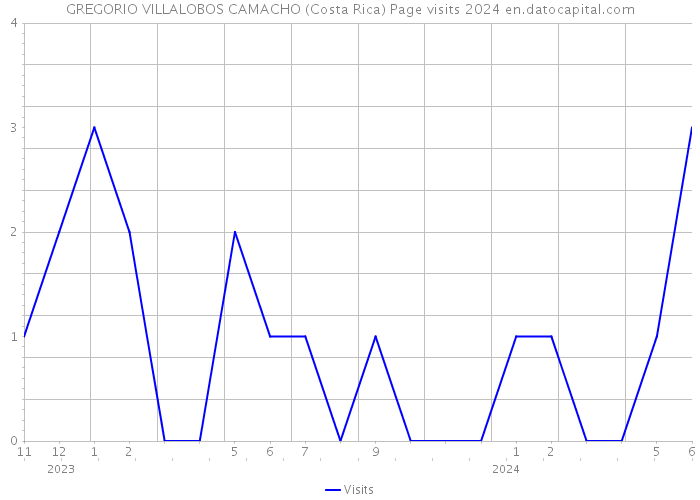 GREGORIO VILLALOBOS CAMACHO (Costa Rica) Page visits 2024 