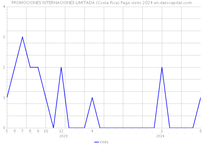 PROMOCIONES INTERNACIONES LIMITADA (Costa Rica) Page visits 2024 
