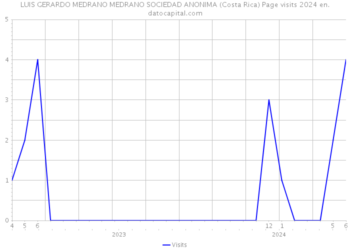 LUIS GERARDO MEDRANO MEDRANO SOCIEDAD ANONIMA (Costa Rica) Page visits 2024 