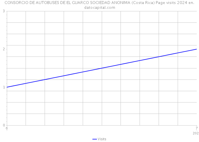 CONSORCIO DE AUTOBUSES DE EL GUARCO SOCIEDAD ANONIMA (Costa Rica) Page visits 2024 