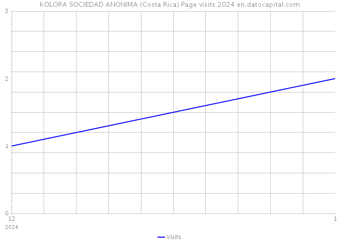 KOLORA SOCIEDAD ANONIMA (Costa Rica) Page visits 2024 