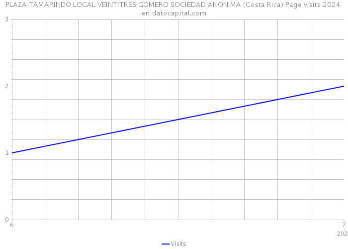 PLAZA TAMARINDO LOCAL VEINTITRES GOMERO SOCIEDAD ANONIMA (Costa Rica) Page visits 2024 