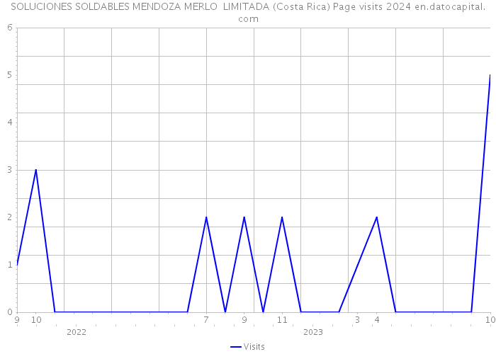 SOLUCIONES SOLDABLES MENDOZA MERLO LIMITADA (Costa Rica) Page visits 2024 