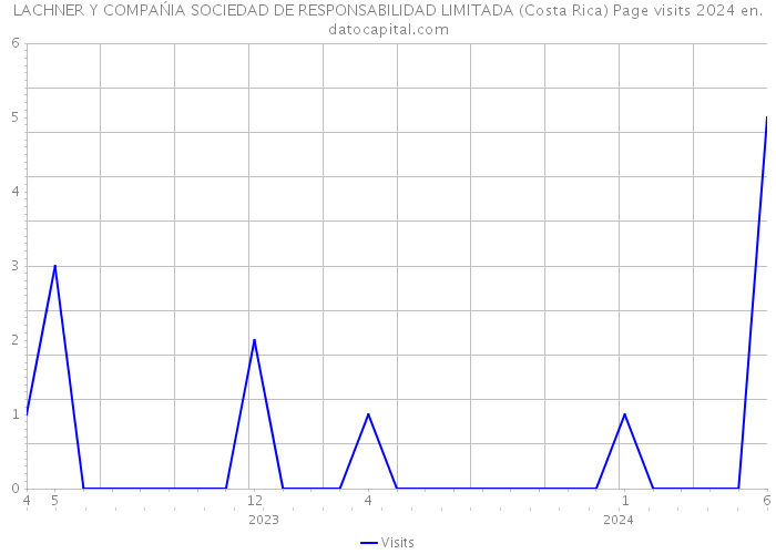 LACHNER Y COMPAŃIA SOCIEDAD DE RESPONSABILIDAD LIMITADA (Costa Rica) Page visits 2024 
