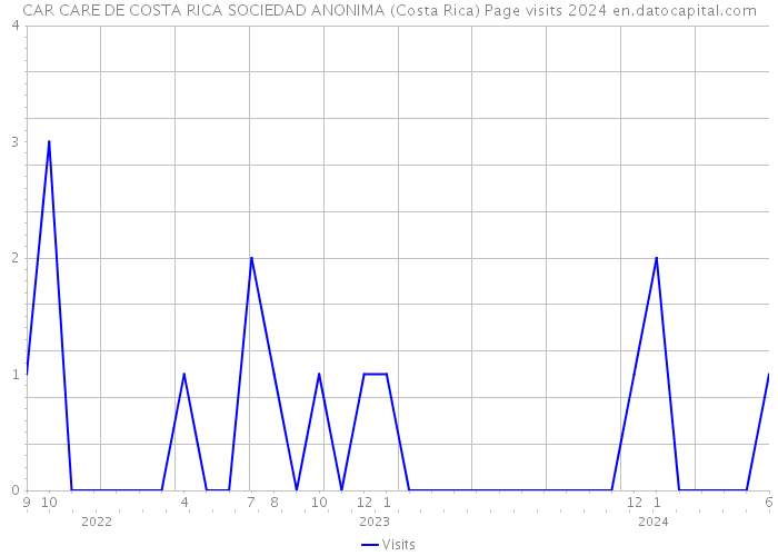 CAR CARE DE COSTA RICA SOCIEDAD ANONIMA (Costa Rica) Page visits 2024 