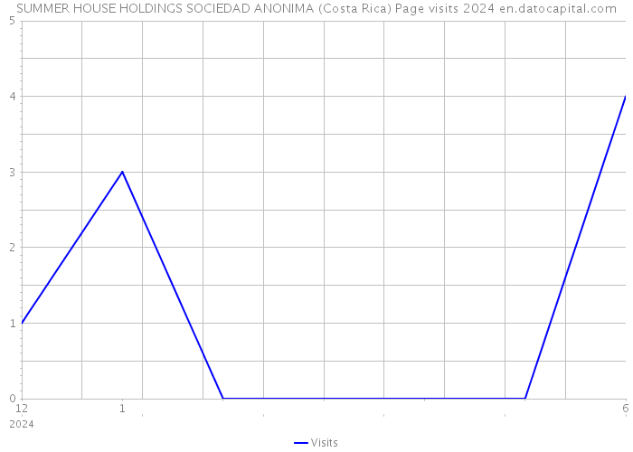 SUMMER HOUSE HOLDINGS SOCIEDAD ANONIMA (Costa Rica) Page visits 2024 