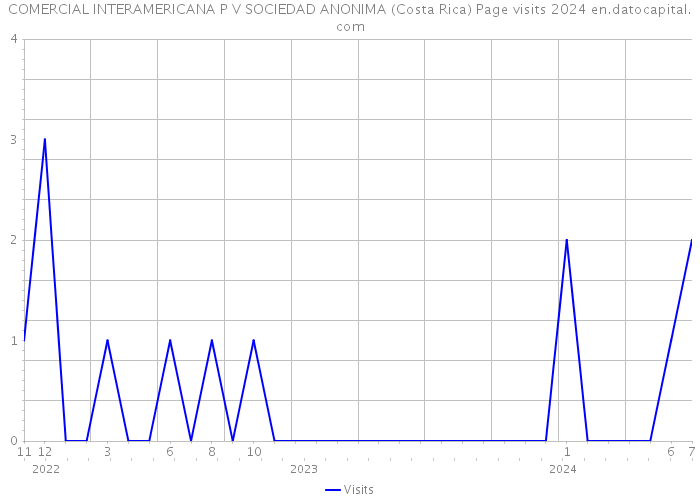 COMERCIAL INTERAMERICANA P V SOCIEDAD ANONIMA (Costa Rica) Page visits 2024 