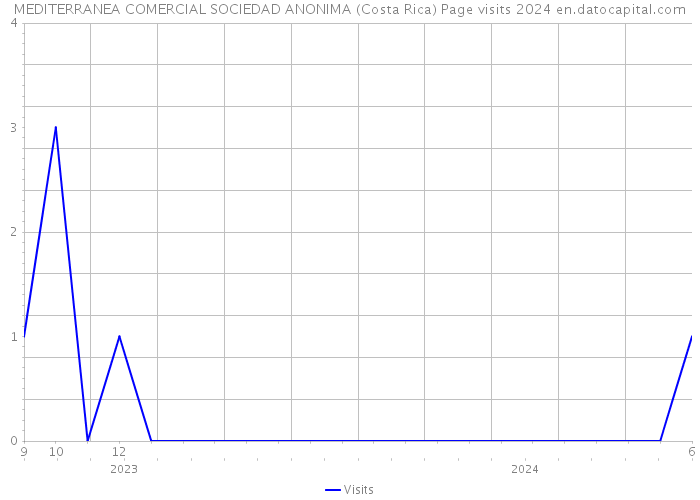 MEDITERRANEA COMERCIAL SOCIEDAD ANONIMA (Costa Rica) Page visits 2024 