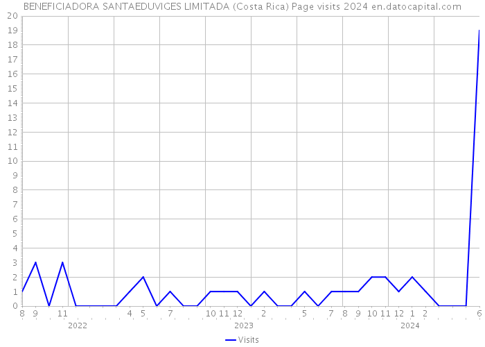 BENEFICIADORA SANTAEDUVIGES LIMITADA (Costa Rica) Page visits 2024 