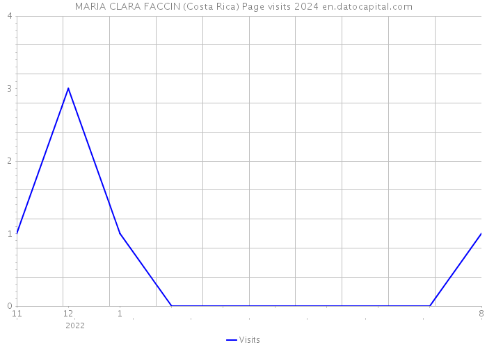 MARIA CLARA FACCIN (Costa Rica) Page visits 2024 