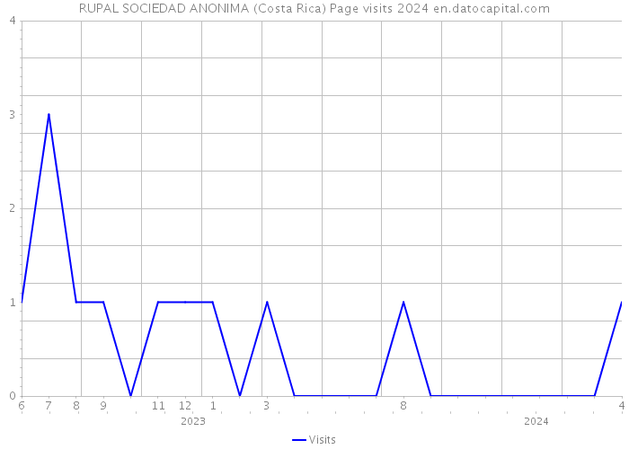 RUPAL SOCIEDAD ANONIMA (Costa Rica) Page visits 2024 