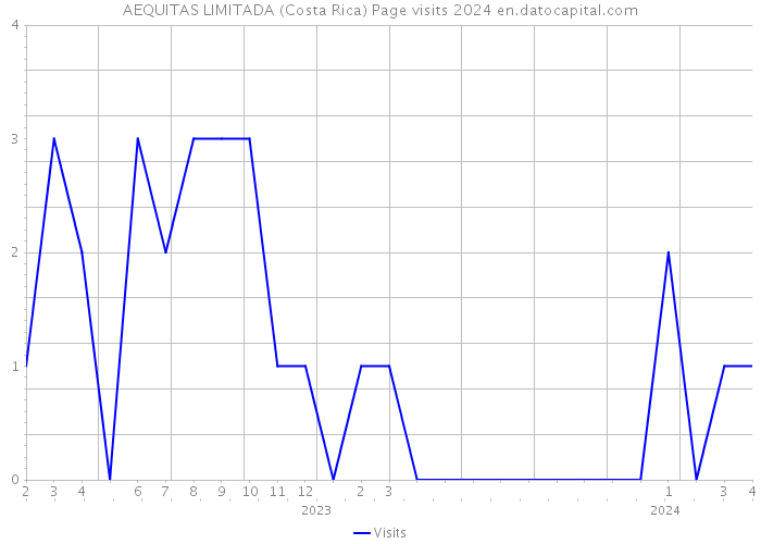 AEQUITAS LIMITADA (Costa Rica) Page visits 2024 