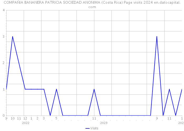 COMPAŃIA BANANERA PATRICIA SOCIEDAD ANONIMA (Costa Rica) Page visits 2024 