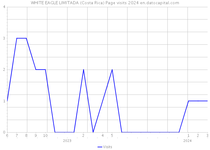 WHITE EAGLE LIMITADA (Costa Rica) Page visits 2024 