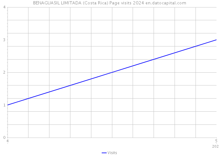 BENAGUASIL LIMITADA (Costa Rica) Page visits 2024 
