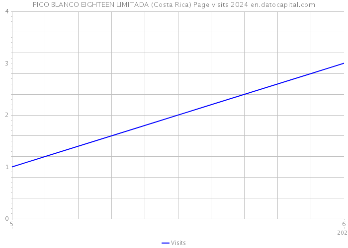 PICO BLANCO EIGHTEEN LIMITADA (Costa Rica) Page visits 2024 