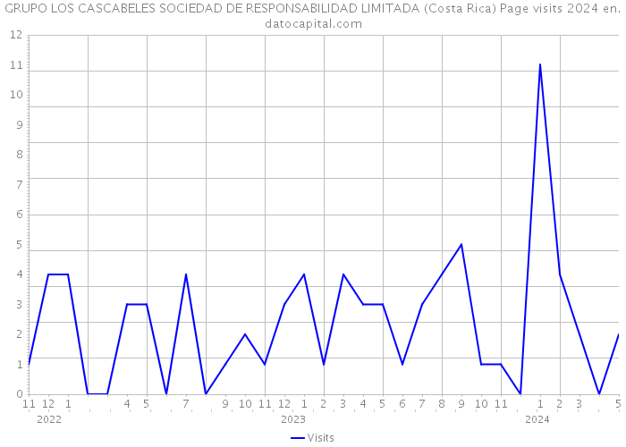 GRUPO LOS CASCABELES SOCIEDAD DE RESPONSABILIDAD LIMITADA (Costa Rica) Page visits 2024 