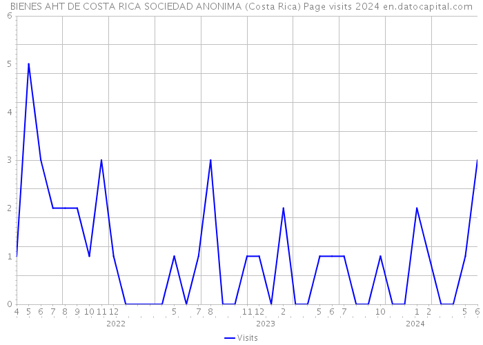 BIENES AHT DE COSTA RICA SOCIEDAD ANONIMA (Costa Rica) Page visits 2024 
